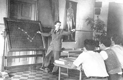 Guido Petter: lezione di astronomia al Convitto milanese della Rinascita, 1945